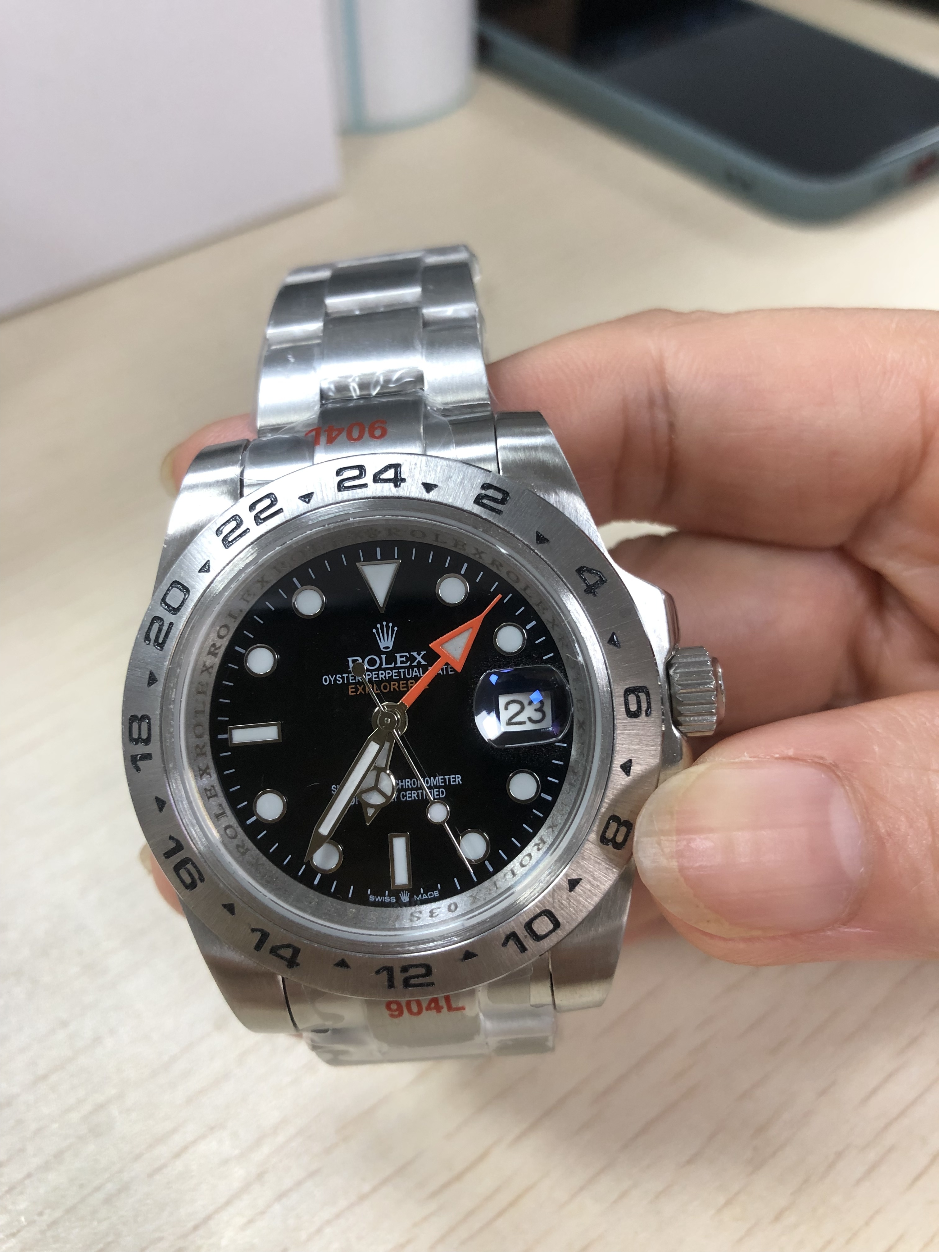 #4 Rolex Explorer II Steel - 42 Black Dial