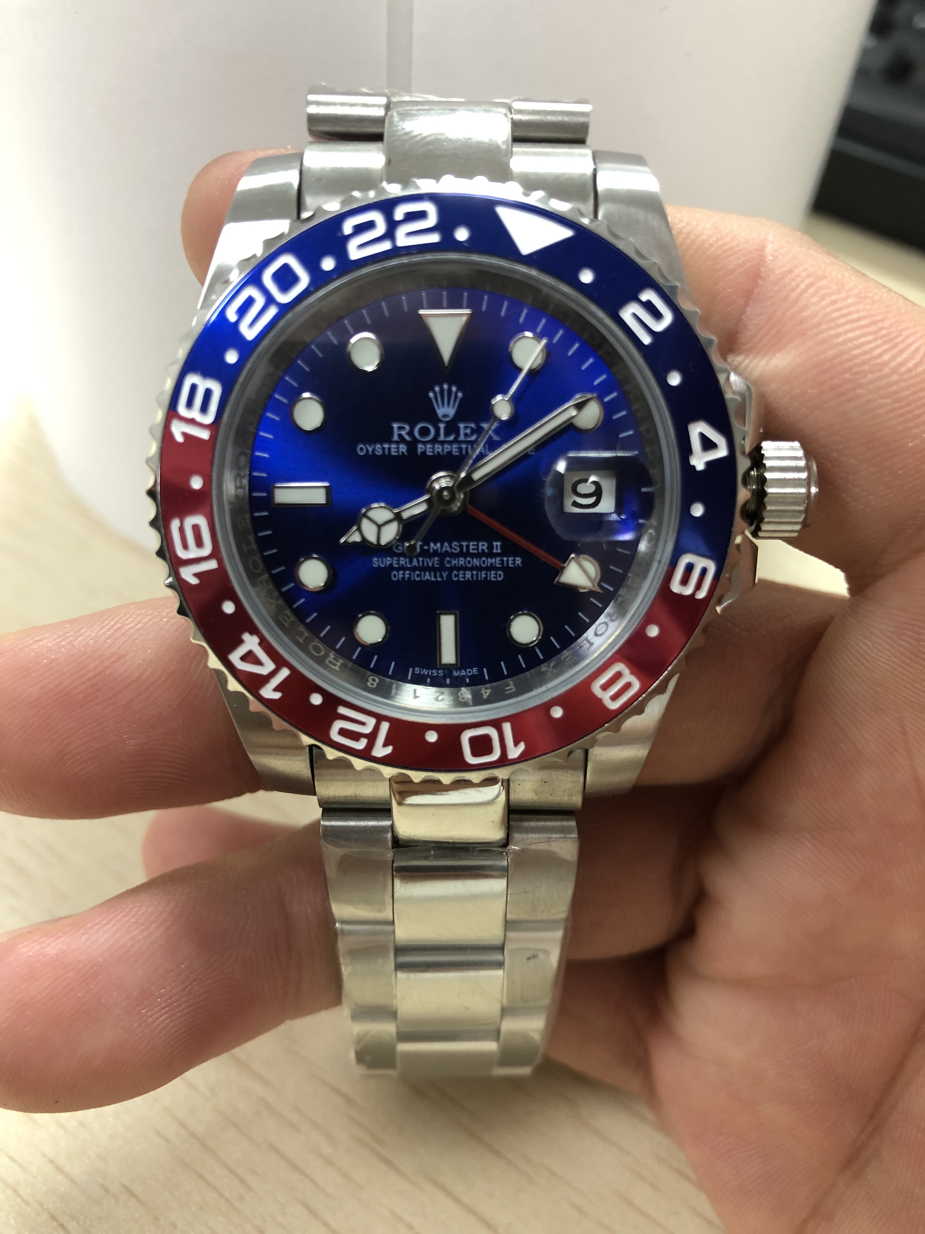 #2 Rolex Master II Steel -  Pepsi Blue Dial Thumbnail 2