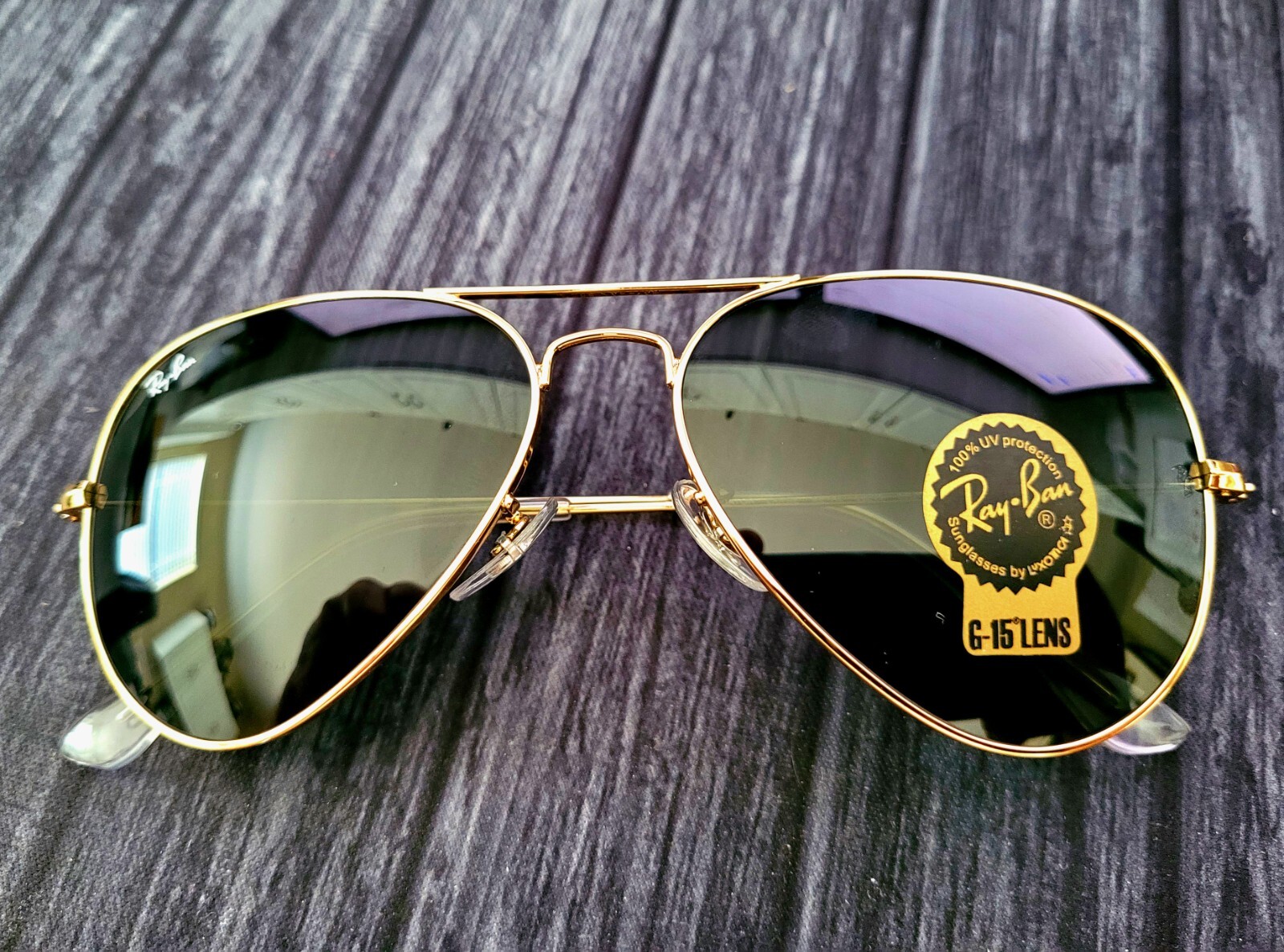 #5 RayBan Aviator Classic - Arista Gold G-15 RB3025 Thumbnail 1