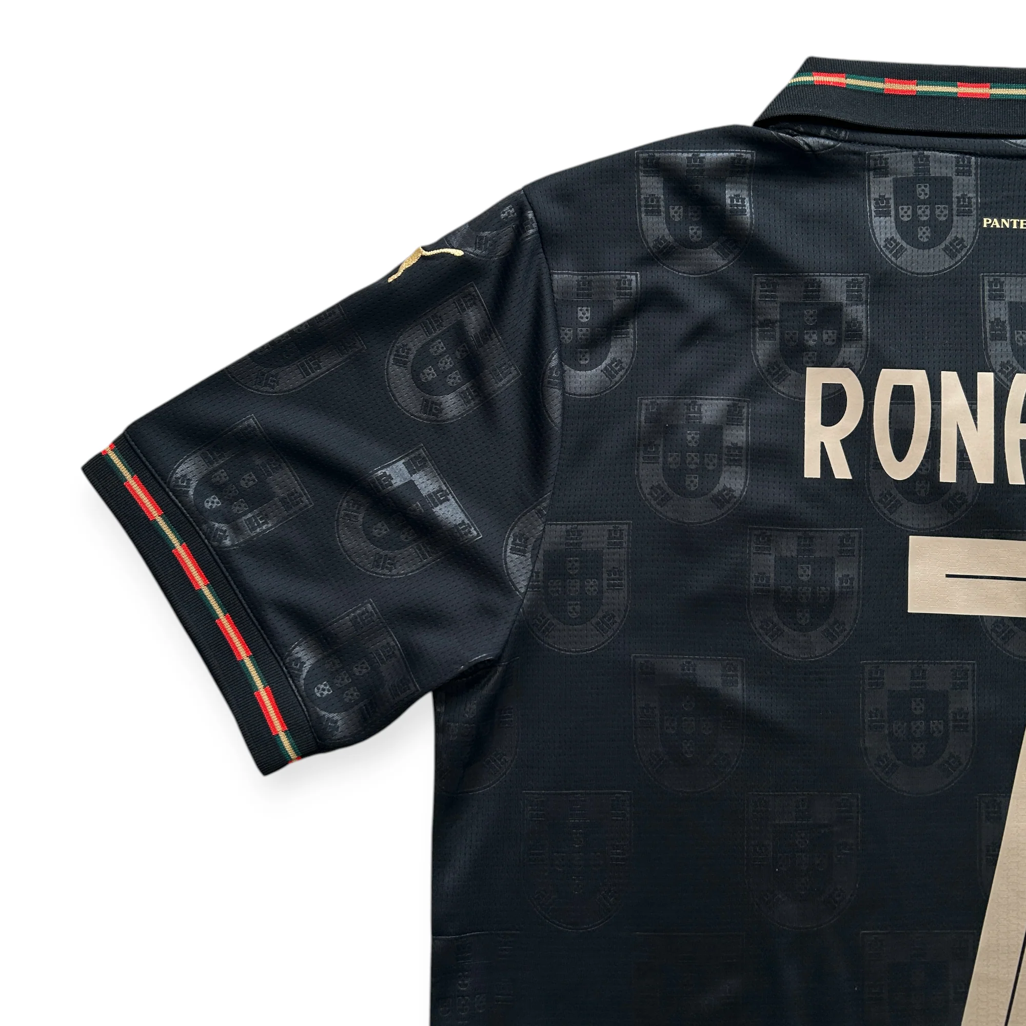 Cristiano Ronaldo #7 Portugal Puma 2026 Special Edition Jersey - "Pantera Negra" Black Panther Kit Mens Thumbnail 2