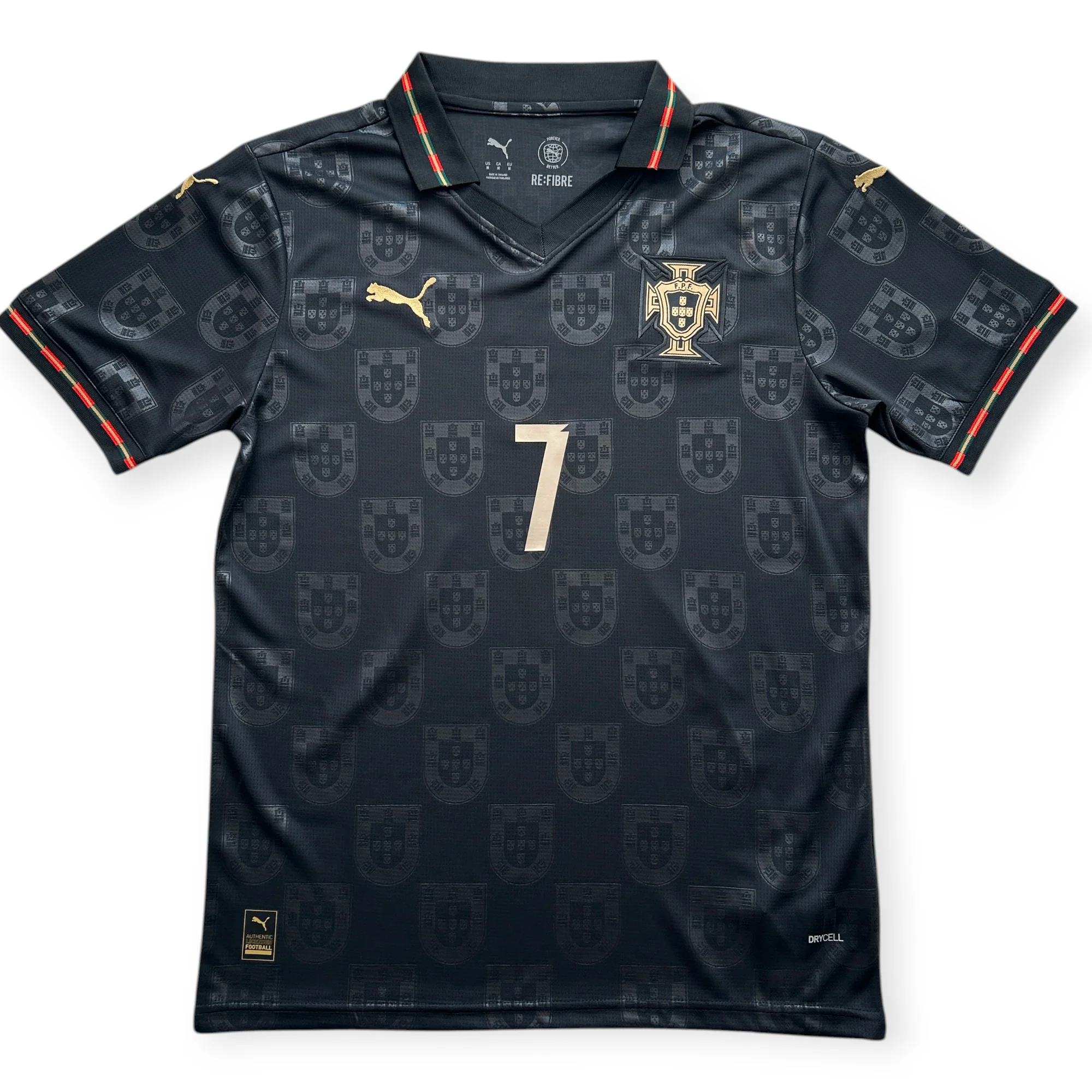 Cristiano Ronaldo #7 Portugal Puma 2026 Special Edition Jersey - "Pantera Negra" Black Panther Kit Mens Thumbnail 8
