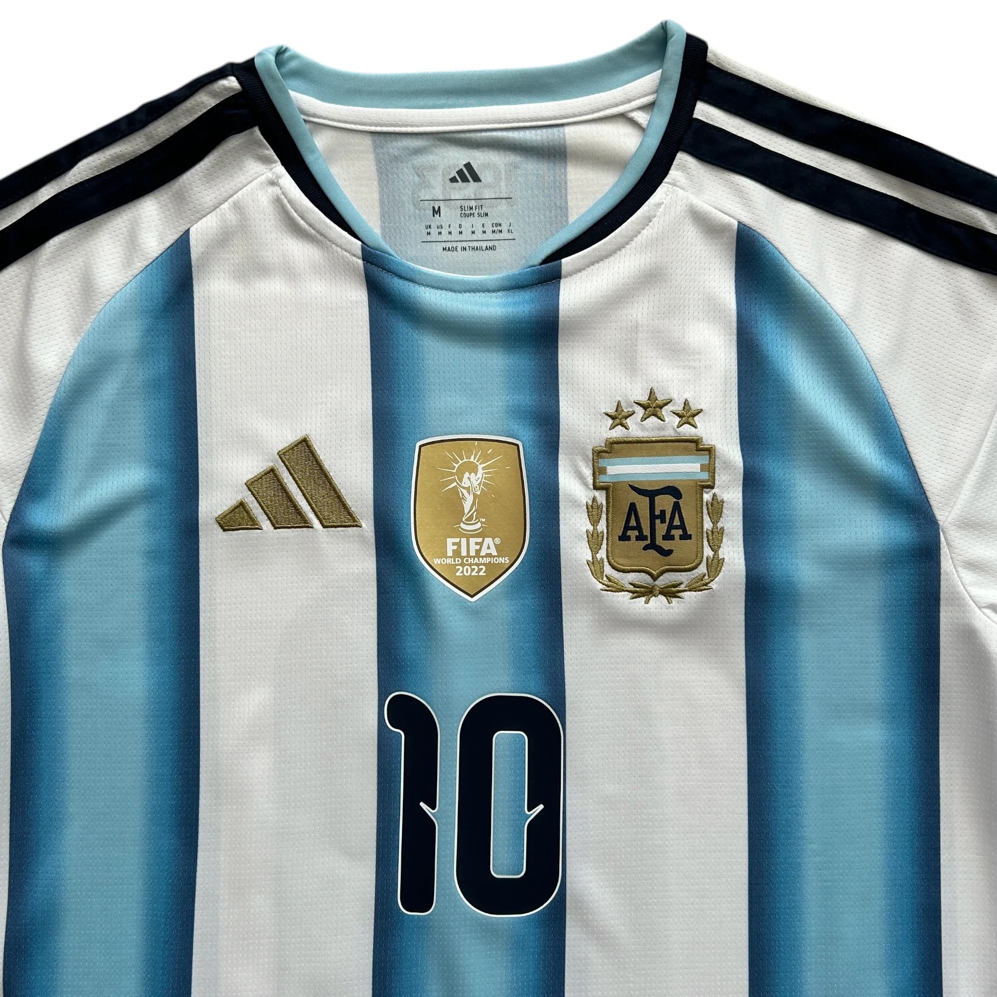 Lionel Messi #10 Argentina Adidas 2026 World Cup Home Jersey - 3-Star Edition MEN Thumbnail 3