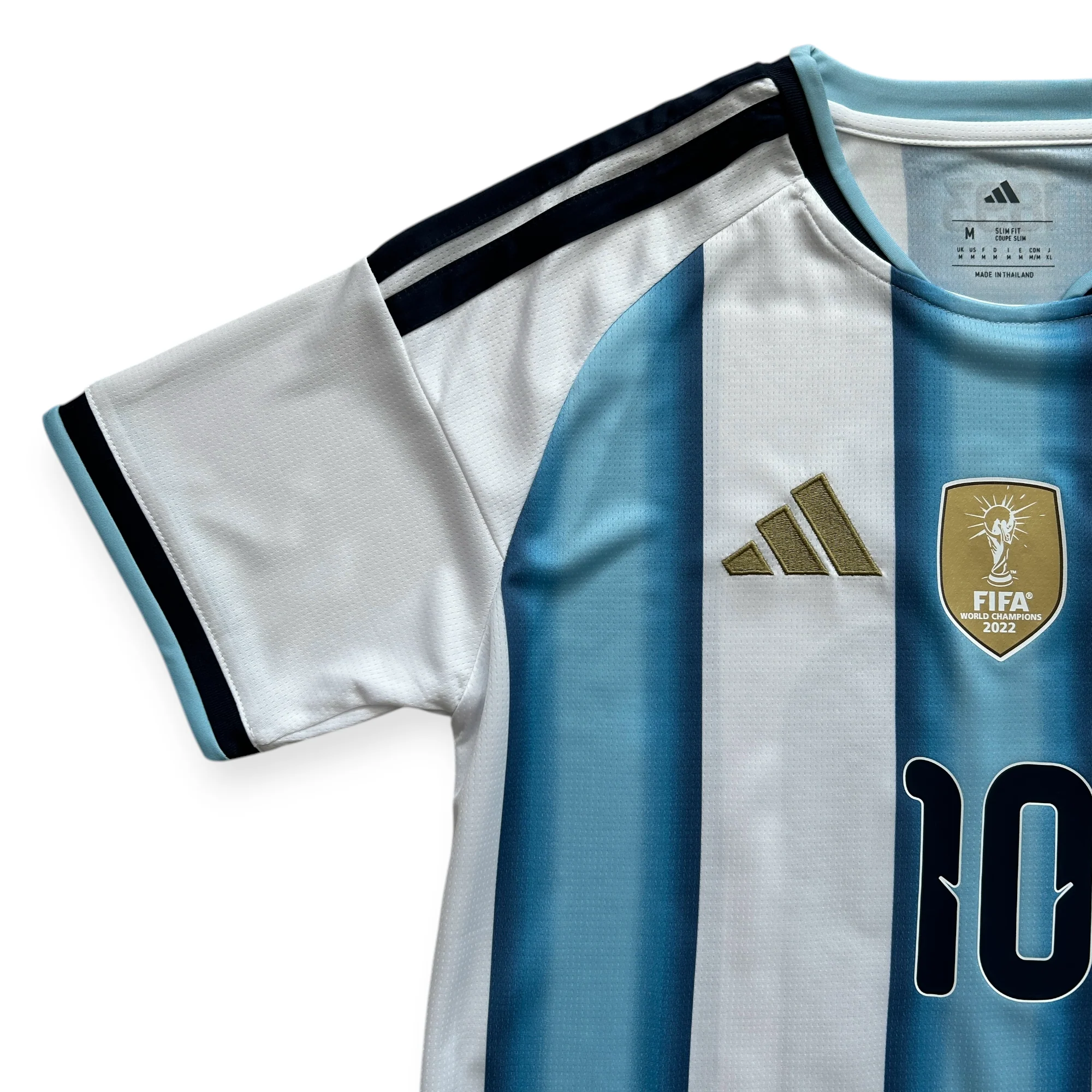 Lionel Messi #10 Argentina Adidas 2026 World Cup Home Jersey - 3-Star Edition MEN Thumbnail 6