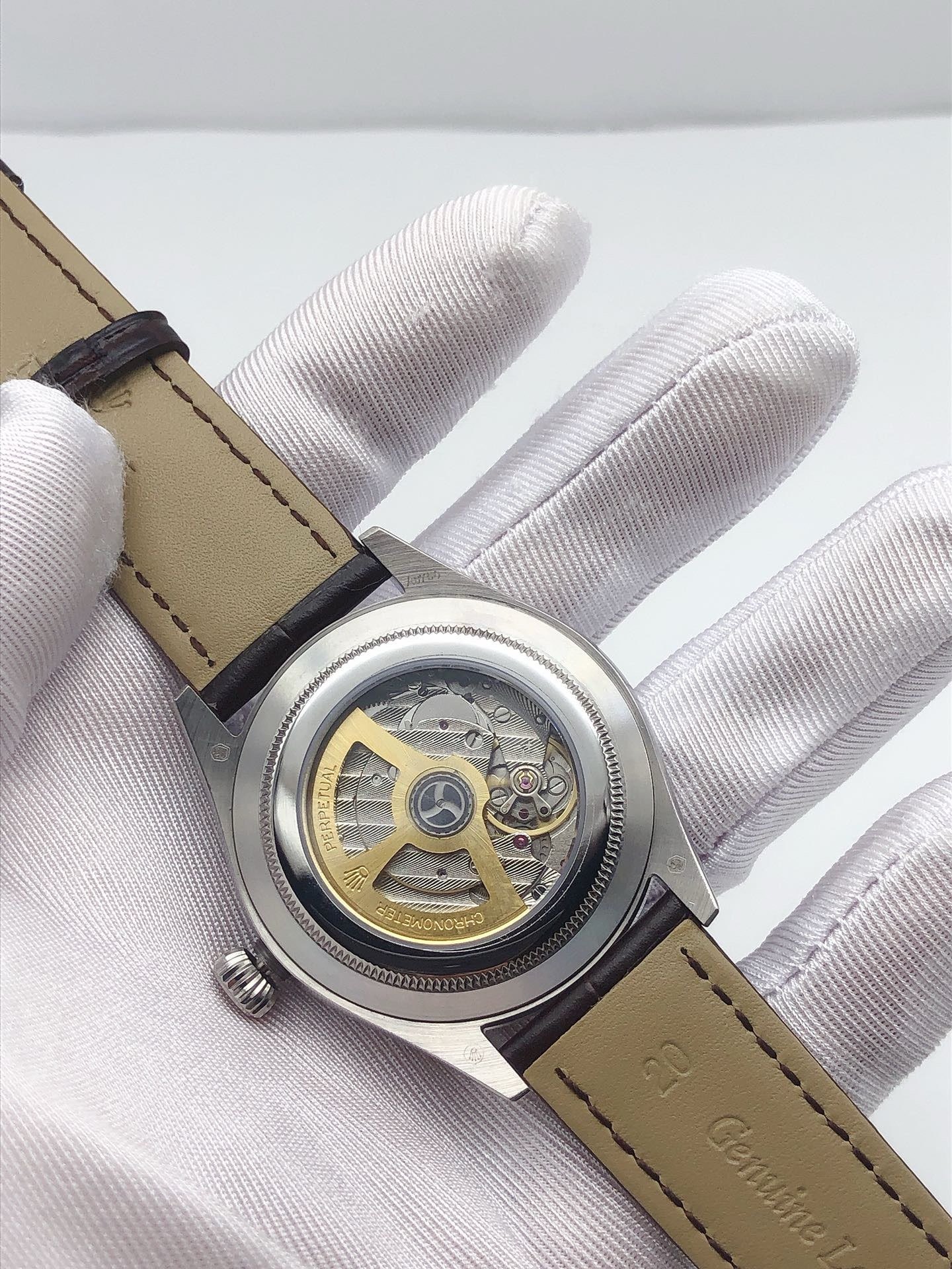 #9 Custom Build - Rolex Perpetual 1908 Intense Black Dial Thumbnail 1