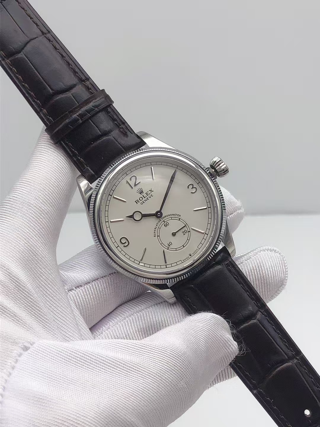 #8 Custom Build - Rolex Perpetual 1908 Intense White Dial