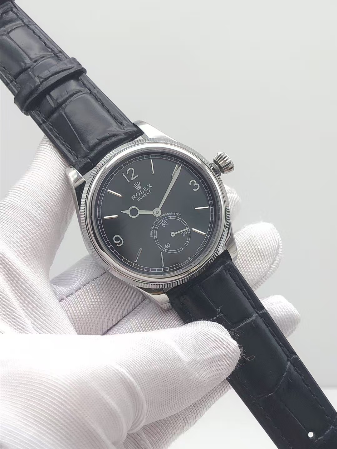 #9 Custom Build - Rolex Perpetual 1908 Intense Black Dial