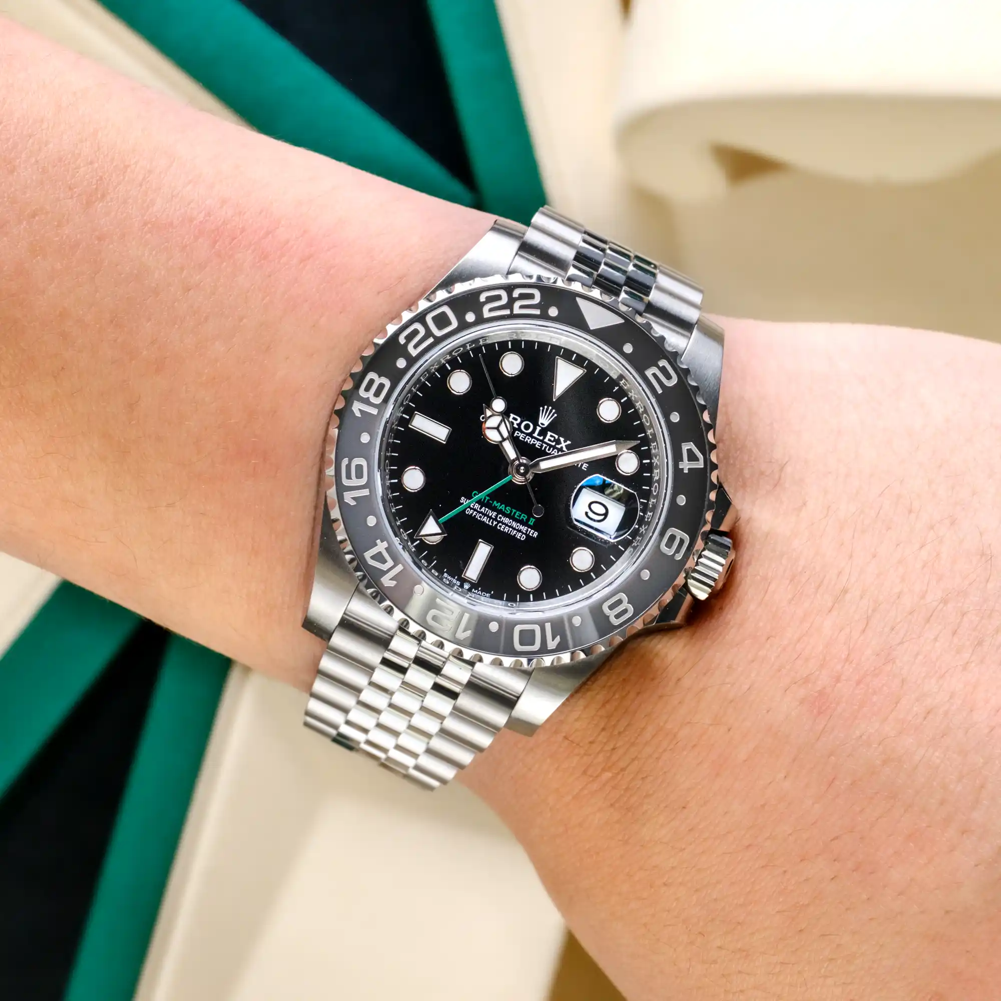 #10 Custom Build - Rolex Master II Bruce Wayne Black Dial Thumbnail 6